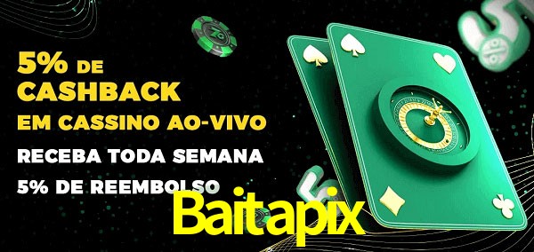 Promoções do cassino ao Vivo Baitapix